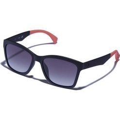Okulary przeciwsłoneczne "GU7434" w kolorze czarno-pomarańczowym. Pomarańczowe okulary przeciwsłoneczne damskie marki Hugo Boss, Valentino, Guess, wakacyjne. W wyprzedaży za 169,95 zł.