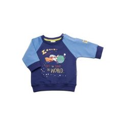Gelati Chłopięca Bluza Super Hero Super Hero, 80, Ciemnoniebieska. Niebieskie bluzy chłopięce marki Gelati, z nadrukiem, z elastanu, bez rękawów, bez kaptura. W wyprzedaży za 39,00 zł.