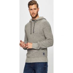 Jack & Jones - Sweter. Szare swetry męskie Jack & Jones, xl, bez wzorów, z bawełny, z kapturem, z kapturem. W wyprzedaży za 159,90 zł.