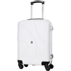 Walizki: Walizka w kolorze białym – 39 l