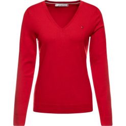 Sweter TOMMY HILFIGER Heritage WW0WW25294. Różowe swetry damskie TOMMY HILFIGER, xxl, bez wzorów, klasyczne, bez rękawów, bez kaptura. Za 449,00 zł.