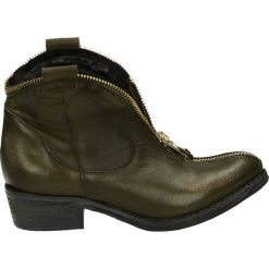 Botki - RING062 B VER. Brązowe botki damskie skórzane Venezia. Za 499,00 zł.