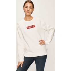 Levi's - Bluza. Białe bluzy damskie Levi's®, s, z aplikacjami, z bawełny, bez rękawów, bez kaptura. W wyprzedaży za 219,90 zł.