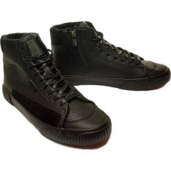 BIG STAR GG174141 czarny, trzewiki, trampki męskie. Czarne trampki męskie BIG STAR, bez wzorów, retro, na zamek. Za 159,90 zł.