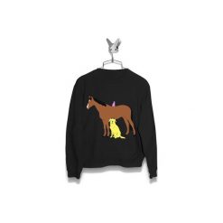 Bluza Uproszczony BoJack Damska. Czarne bluzy damskie marki Failfake, xs, bez wzorów, bez rękawów, bez kaptura. Za 160,00 zł.