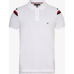 Tommy Hilfiger - Męska koszulka polo, biały. Białe koszulki męskie TOMMY HILFIGER, m, bez wzorów, bez rękawów. Za 359,95 zł.