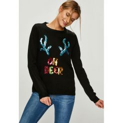 Answear - Sweter. Szare swetry klasyczne damskie ANSWEAR, l, z dzianiny, z okrągłym kołnierzem. Za 99,90 zł.