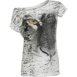 Outer Vision Tiger eye Koszulka damska czarny/biały. Czarne t-shirty damskie marki Outer Vision, xl. Za 121,90 zł.