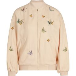 Kurtka bomber TwinSet 191TT2111. Różowe kurtki damskie Twinset, bez wzorów, z wiskozy, bez kaptura. W wyprzedaży za 759,00 zł.