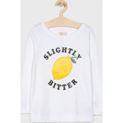 Kids Only - Bluza dziecięca 122-164 cm. Białe bluzy dziewczęce Kids Only, z aplikacjami, z bawełny, bez rękawów, bez kaptura. W wyprzedaży za 49,90 zł.