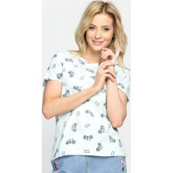 Bluzki damskie: Miętowy T-shirt Brooklyn Baby