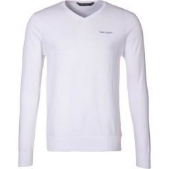 Swetry klasyczne męskie: Teddy Smith PULSER Sweter blanc