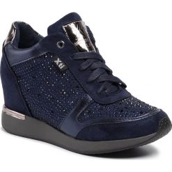 Sneakersy XTI - 49266 Navy. Niebieskie półbuty damskie Xti, ze skóry ekologicznej. W wyprzedaży za 259,00 zł.