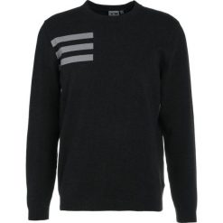 Swetry klasyczne męskie: adidas Golf BLEND CREW Sweter black melange