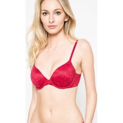 Calvin Klein Underwear - Biustonosz. Szare biustonosze bardotka Calvin Klein Underwear, z haftami, z elastanu. W wyprzedaży za 99,90 zł.