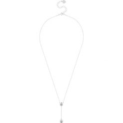 Pozłacany naszyjnik z kryształami - (D)41 cm. Szare naszyjniki damskie Diamond Style, z kryształem, złote. W wyprzedaży za 77,95 zł.