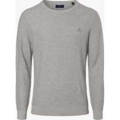 Gant - Sweter męski, szary. Szare swetry męskie GANT, xl, bez wzorów, eleganckie, bez kołnierzyka, bez kaptura. Za 579,95 zł.