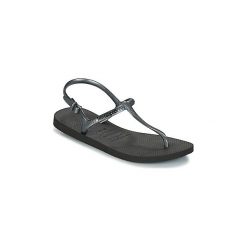 Sandały Havaianas FREEDOM SL. Czarne sandały damskie Havaianas, bez wzorów, bez obcasa, bez zapięcia. Za 95,20 zł.