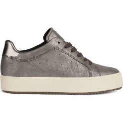 Geox - Buty. Szare buty sportowe damskie Geox, bez wzorów, z materiału, sportowe. W wyprzedaży za 279,90 zł.