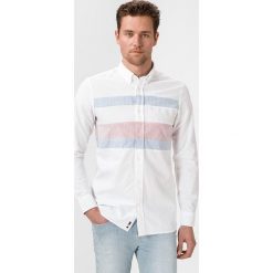 Tommy Hilfiger Ithaca Koszula Biały. Białe koszule męskie TOMMY HILFIGER, s, w paski, z bawełny, bez kołnierzyka, z długim rękawem. Za 462,95 zł.