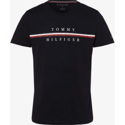 Tommy Hilfiger - T-shirt męski, niebieski. Niebieskie t-shirty męskie TOMMY HILFIGER, xl, z nadrukiem, klasyczne, z klasycznym kołnierzykiem. Za 179,95 zł.