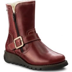Botki FLY LONDON - Sekufly GORE-TEX P144057004 Red. Czerwone botki damskie skórzane Fly London. W wyprzedaży za 389,00 zł.