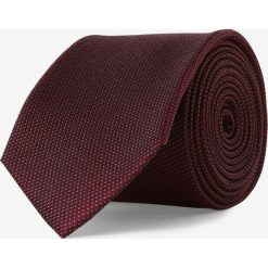 Mc Earl - Krawat jedwabny męski, czerwony. Czerwone krawaty męskie Mc Earl, bez wzorów, z jedwabiu, eleganckie. Za 99,95 zł.