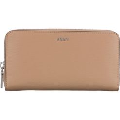 DKNY Portfel Brązowy Beżowy. Pomarańczowe portfele damskie DKNY, bez wzorów, ze skóry. Za 567,95 zł.