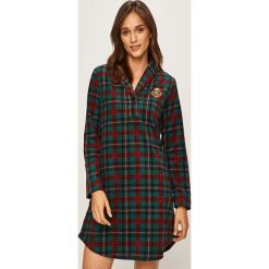 Lauren Ralph Lauren - Koszula nocna. Żółte piżamy damskie Lauren Ralph Lauren, na co dzień, s, bez wzorów, z poliesteru, bez kołnierzyka, z krótkim rękawem. Za 299,90 zł.