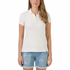 Koszulka polo w kolorze białym. Białe bluzki damskie Timezone, xs, polo. W wyprzedaży za 68,95 zł.