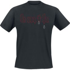 T-shirty męskie: Bring Me The Horizon Red Outline Text T-Shirt czarny