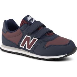 Sneakersy NEW BALANCE - YV500CK Bordowy Granatowy. Czerwone trampki chłopięce New Balance, bez wzorów, ze skóry ekologicznej, na rzepy. Za 199,00 zł.