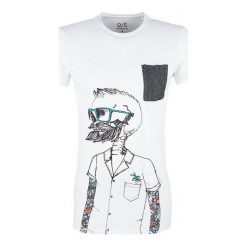 Q/S Designed By T-Shirt Męski Xxl Biały. Białe t-shirty męskie z nadrukiem Q/S designed by, m, z okrągłym kołnierzem. Za 79,00 zł.