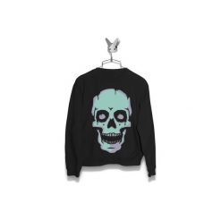 Bluza Czaszka Męska. Czarne bluzy damskie Failfake, s, bez wzorów, bez kołnierzyka, bez rękawów, bez kaptura. Za 170,00 zł.