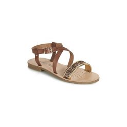Sandały Dziecko Geox J SANDAL VIOLETTE GI. Pomarańczowe sandały dziewczęce Geox, bez zapięcia. Za 289,00 zł.