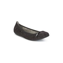 Baleriny LPB Shoes ELLA VELOURS. Czarne baleriny damskie marki LPB Shoes, bez wzorów, bez obcasa. Za 143,20 zł.
