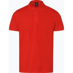 BOSS Athleisure - Męska koszulka polo – Piro, pomarańczowy. Pomarańczowe koszulki męskie BOSS Athleisure, xl, bez wzorów, z bawełny, klasyczne, bez rękawów. Za 299,95 zł.