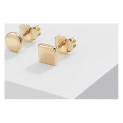 Kolczyki damskie: Elizabeth and James SERRA STUDS Kolczyki goldcoloured