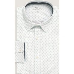 S. Oliver - Koszula. Białe koszule męskie S.Oliver, s, bez wzorów, z elastanu, eleganckie, z klasycznym kołnierzykiem, z długim rękawem. W wyprzedaży za 149,90 zł.