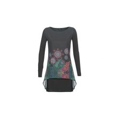 Sukienki krótkie Desigual GRETEL. Szare sukienki damskie Desigual, bez wzorów, bez kołnierzyka, z krótkim rękawem, krótkie, mini. Za 351,20 zł.