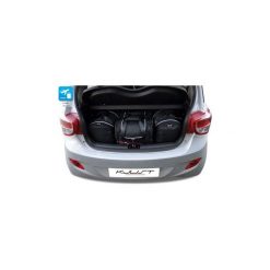 HYUNDAI I10, 2013- TORBY DO BAGAŻNIKA 4 SZT KJUST - 7018001. Czarne torby podróżne marki KJUST, bez wzorów, z kauczuku, klasyczne. Za 779,00 zł.