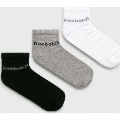 Reebok - Skarpety (3-Pack). Szare skarpetki męskie marki Reebok, z bawełny. Za 24,90 zł.