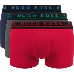 BOSS 3-pack Bokserki Niebieski Czerwony Szary. Szare bokserki męskie Boss, z elastanu. Za 188,95 zł.