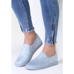 Trampki damskie slip on: Niebieskie Slip On Were On It
