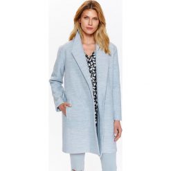 PŁASZCZ DAMSKI Z WEŁNĄ, OVERSIZE, WIOSENNY. Niebieskie płaszcze damskie marki Top Secret, na lato, z wełny, eleganckie. W wyprzedaży za 179,99 zł.