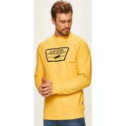 Vans - Bluza. Żółte bluzy męskie Vans, s, z nadrukiem, z bawełny, z okrągłym kołnierzem, bez rękawów, bez kaptura. W wyprzedaży za 149,90 zł.