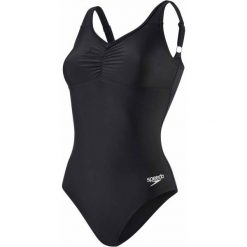 Speedo Strój Essential Clipback 1 Piecef Black 36. Czarne stroje kąpielowe damskie marki Speedo, bez wzorów, sportowe. Za 159,00 zł.