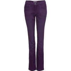 Dżinsy ze stretchem kolorowe STRAIGHT bonprix ciemny lila. Fioletowe boyfriendy damskie bonprix. Za 109,99 zł.