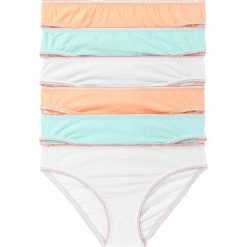 Figi (6 par) bonprix miętowy + biel wełny + łososiowy. Majtki damskie bonprix. Za 38,94 zł.