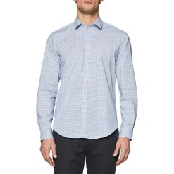 Koszula - Slim fit - w kolorze błękitnym. Niebieskie koszule męskie Esprit Man, m, w kratkę, z bawełny, z klasycznym kołnierzykiem, bez rękawów. W wyprzedaży za 79,95 zł.